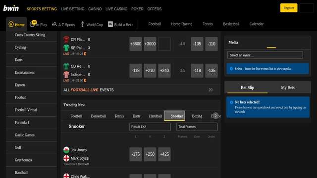 Bwin casino screenshot